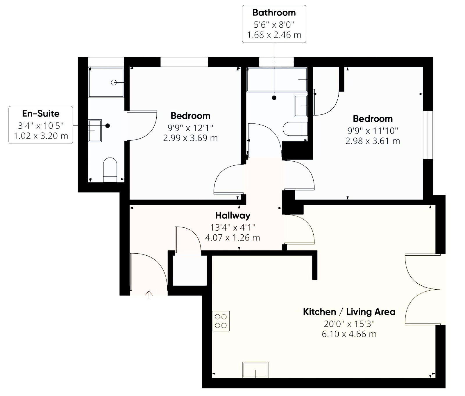 Brook House,Flat 2, Belworth Drive, Cheltenham floorplan