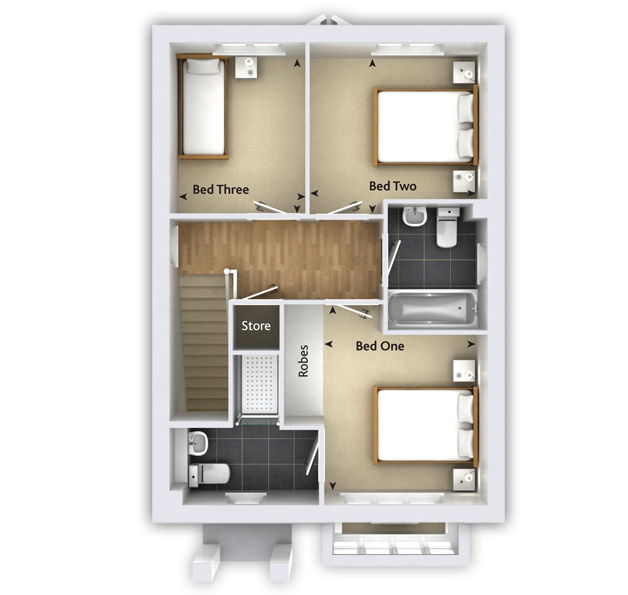 "The Yarkhill" at Pershore Road, Evesham WR11, 3 bedroom 