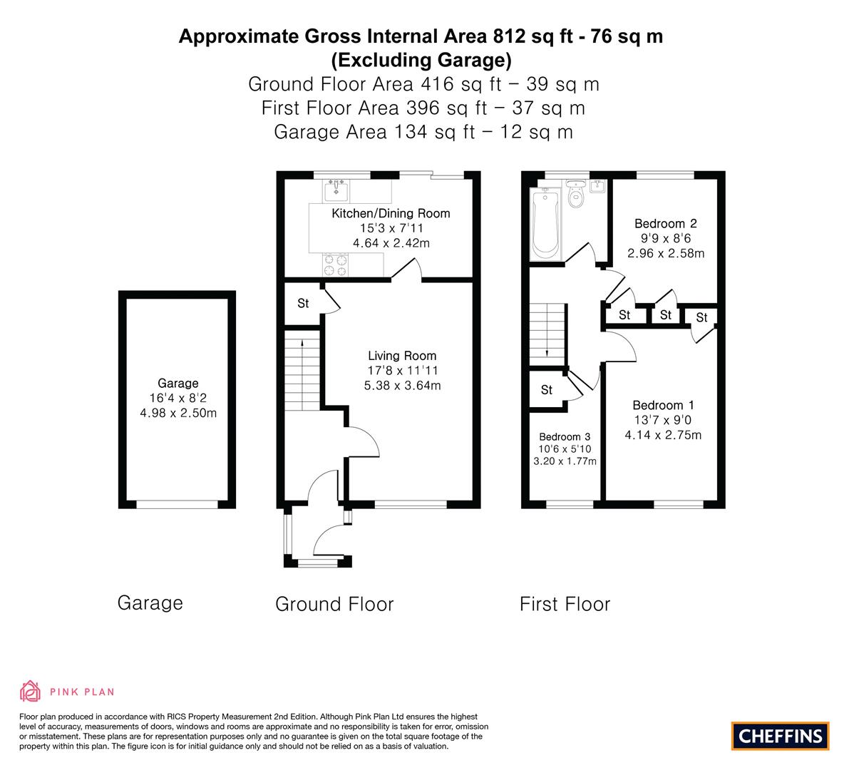 90, Bishops Road, Cambridge floorplan
