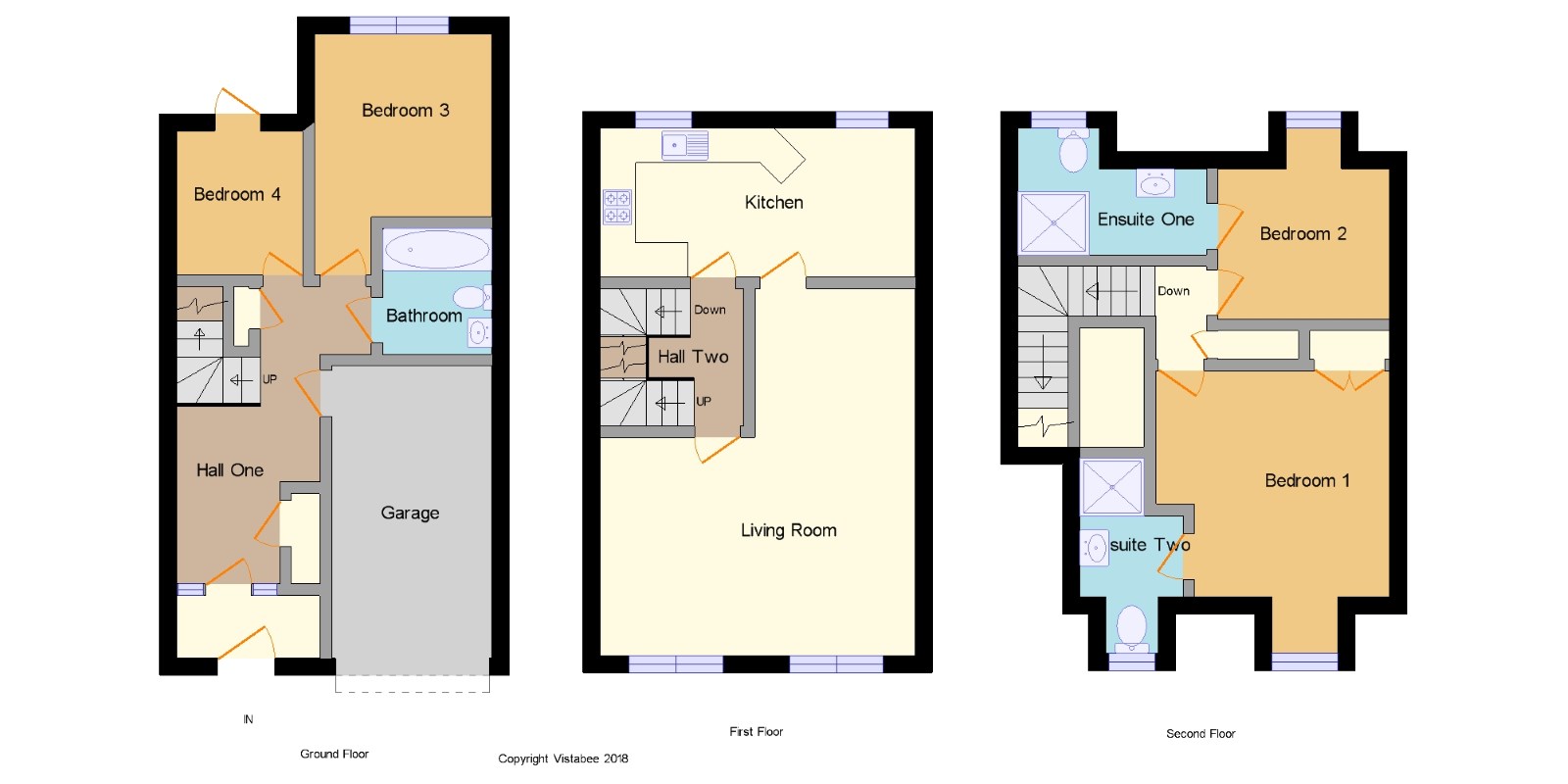 4 Bedrooms Terraced house for sale in Harbourside, Kip Marina Village, Inverkip, Inverclyde PA16
