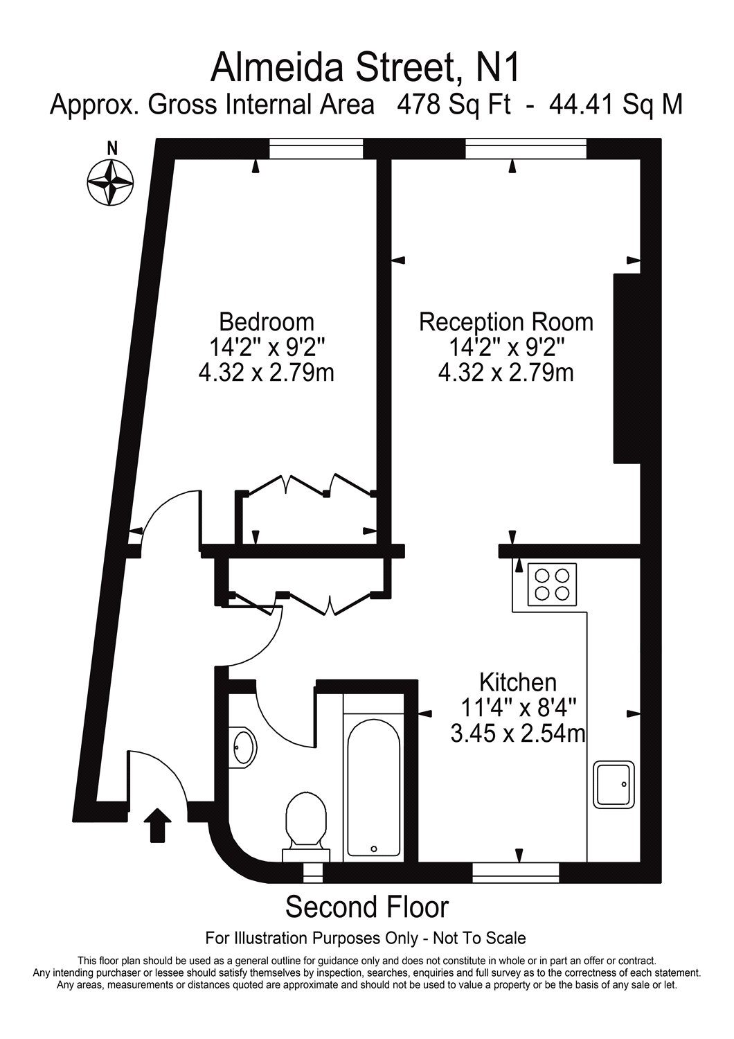 1 Bedrooms Flat to rent in Almeida Street, Islington, London N1