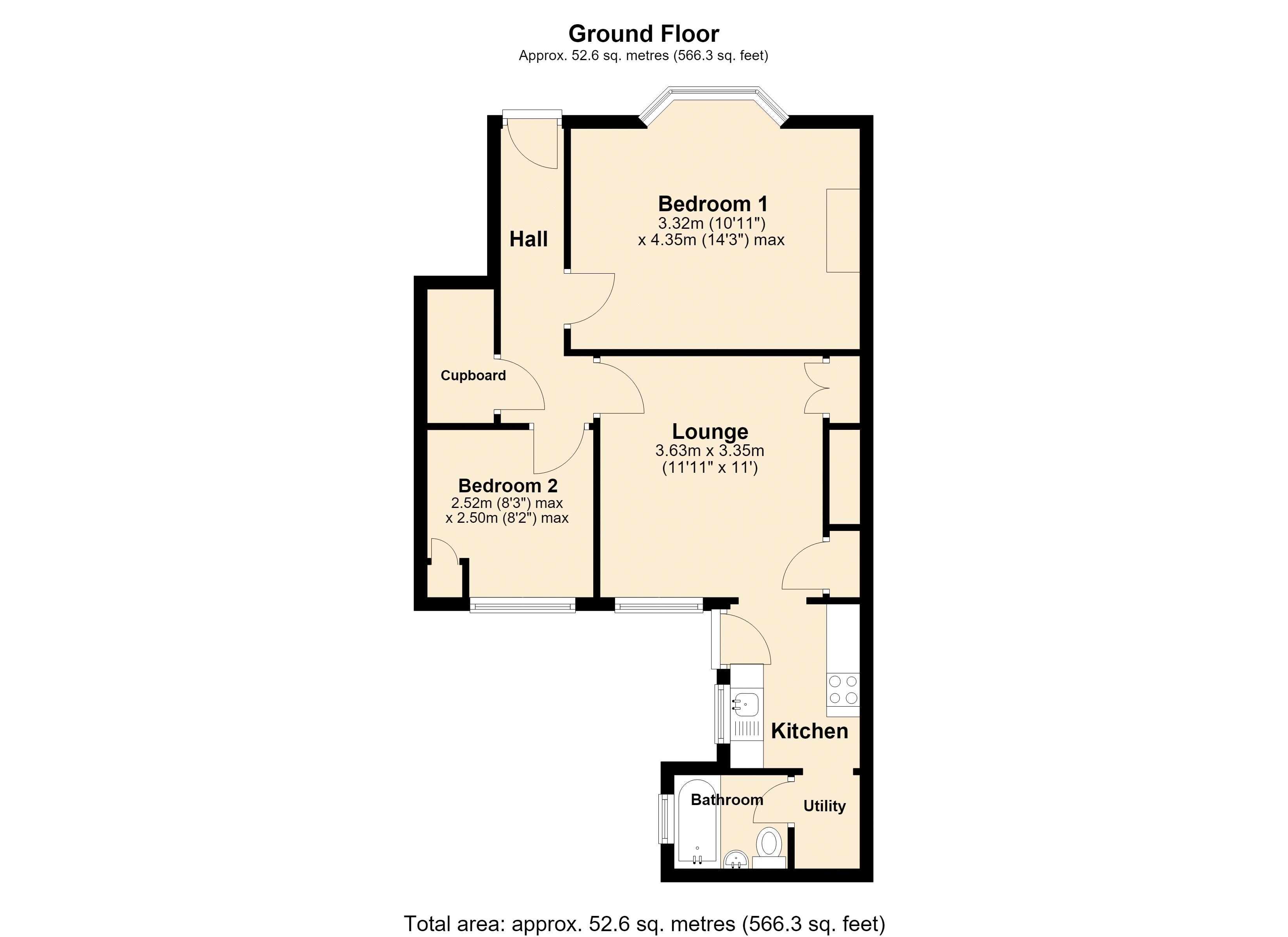 66, Ridley Gardens, Swalwell floorplan