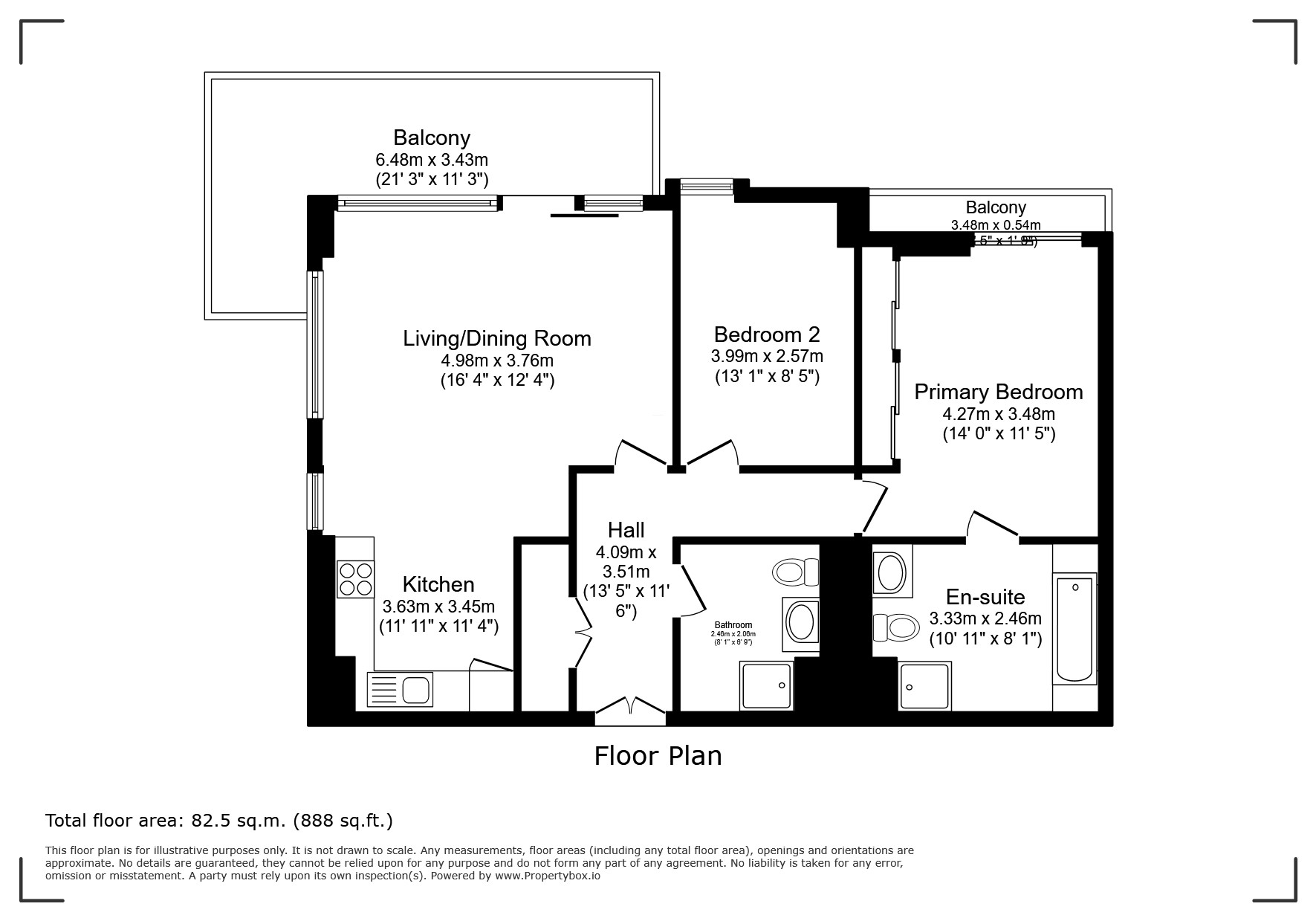 270, The Edge, Salford floorplan