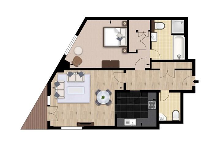 Apartment, 14, Westferry Circus, London floorplan