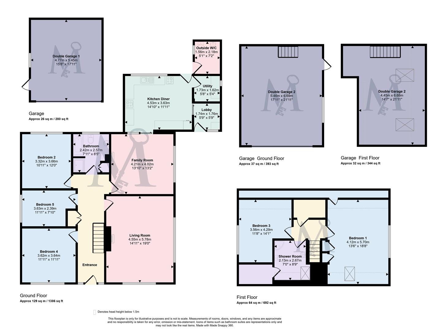Blue  Cedars, 4, Jubilee Croft, Coalville floorplan