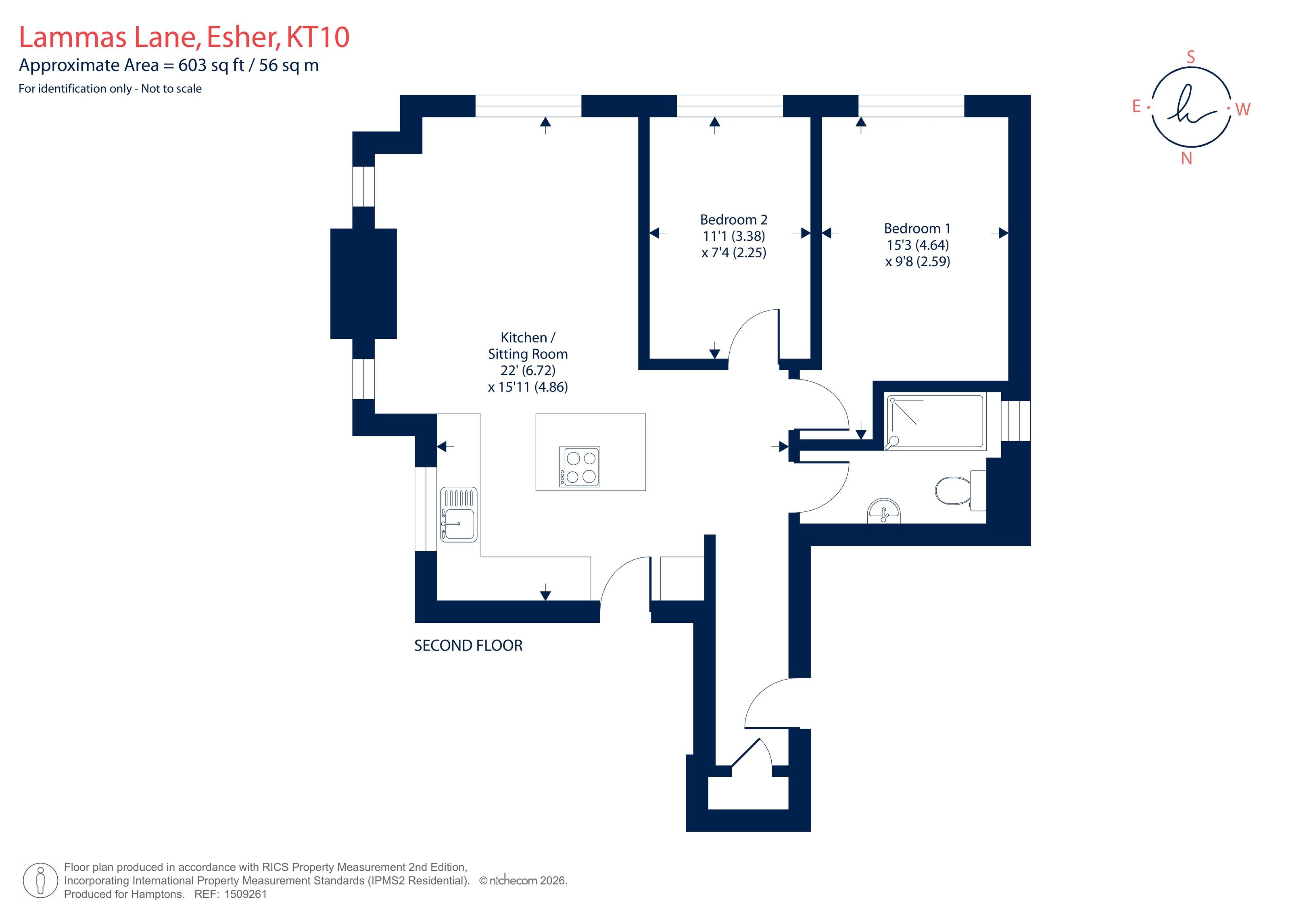 8 Queens Close, Lammas Lane, Esher floorplan