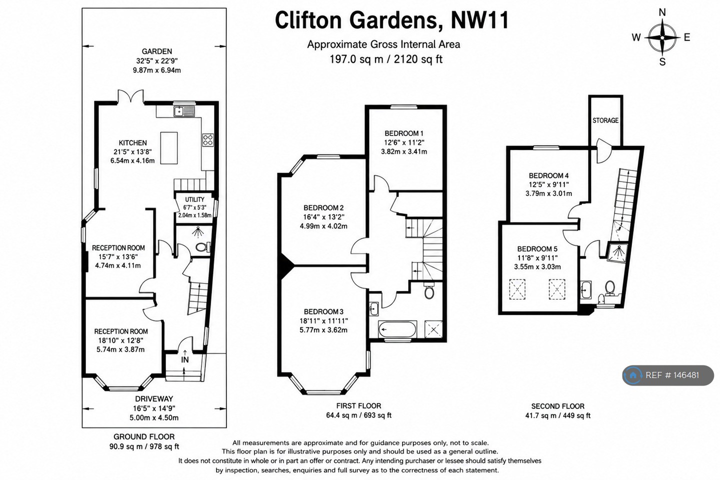 Clifton Gardens, London floorplan