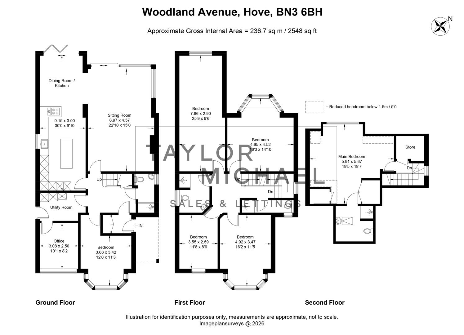 21, Woodland Avenue, Hove floorplan