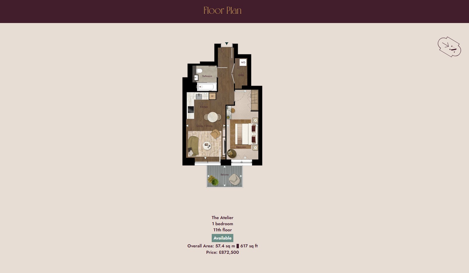 A.11.06,, Chelsea Finery, Lots Road floorplan