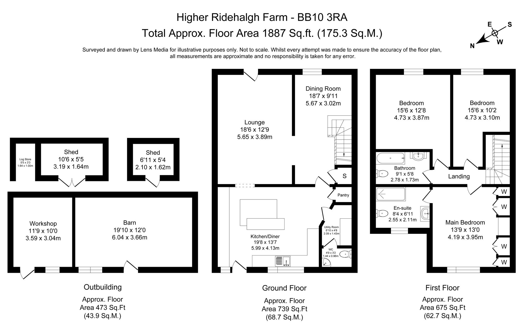 Higher Ridehalgh Farm Ridehalgh Lane, Burnley floorplan