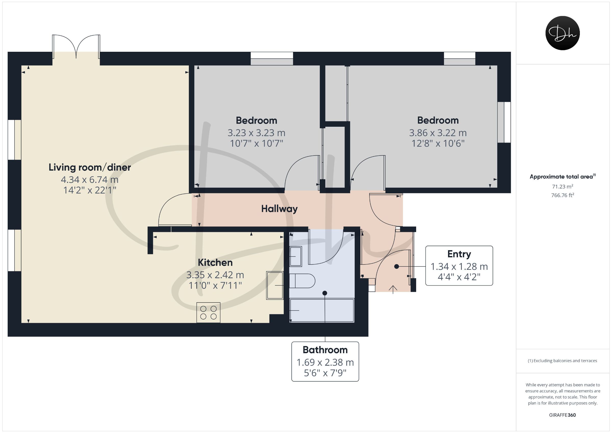 Flat 5, Hillsborough, Torquay floorplan