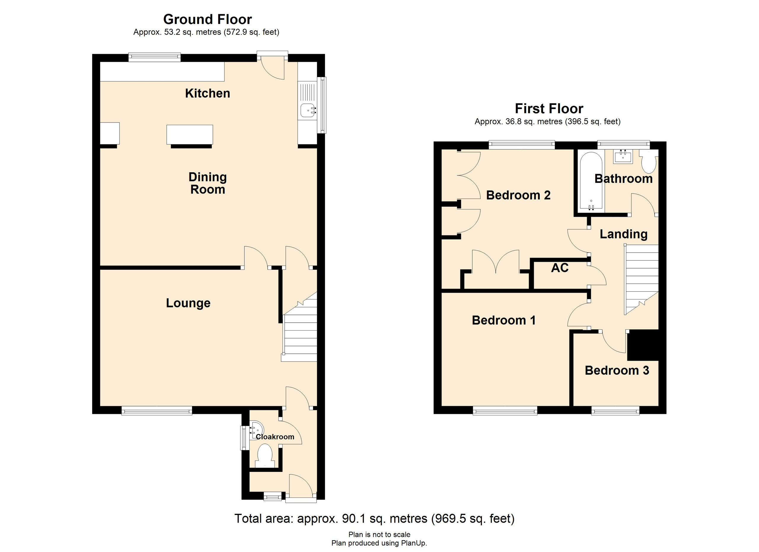 13 Bro-Dawel Close, Pontyclun floorplan
