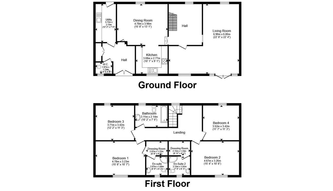 Tremodrett, St Austell floorplan