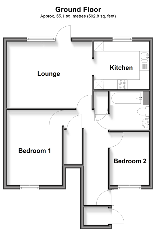 Windsor Court, Gillingham floorplan