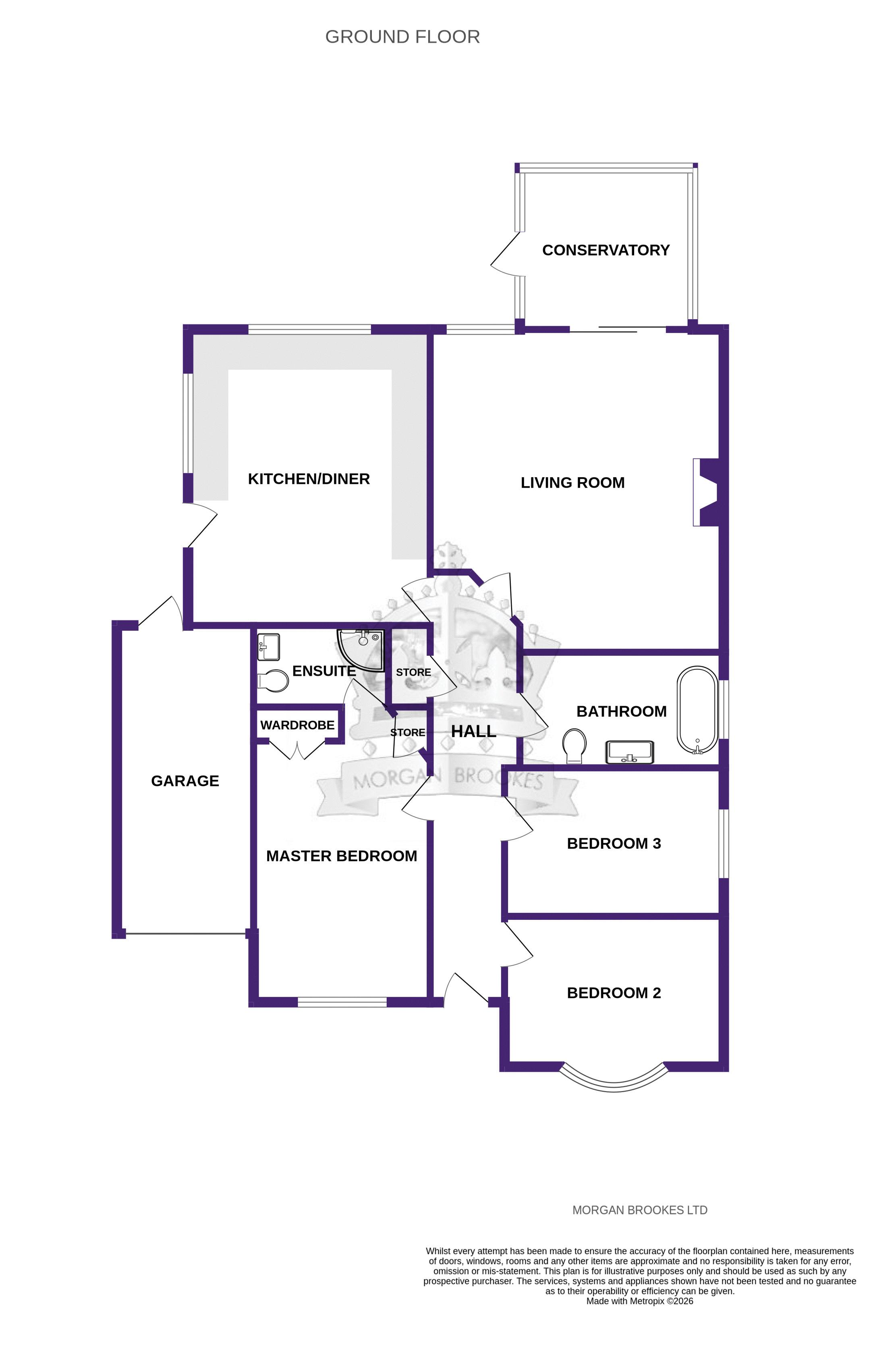 18, Laburnum Grove, Canvey Island floorplan