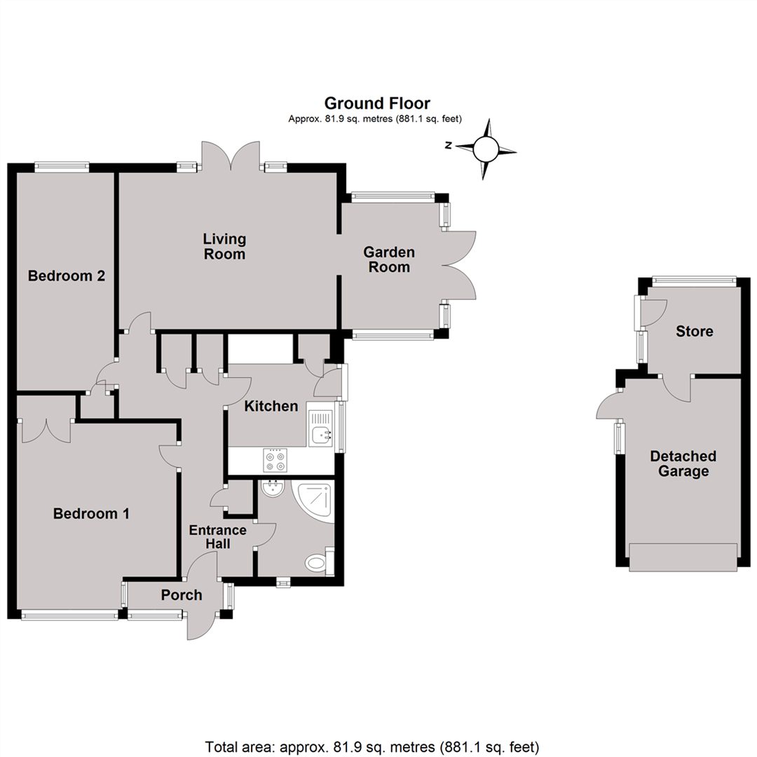 2 Bedrooms Semi-detached bungalow for sale in Glenside, Whitstable CT5