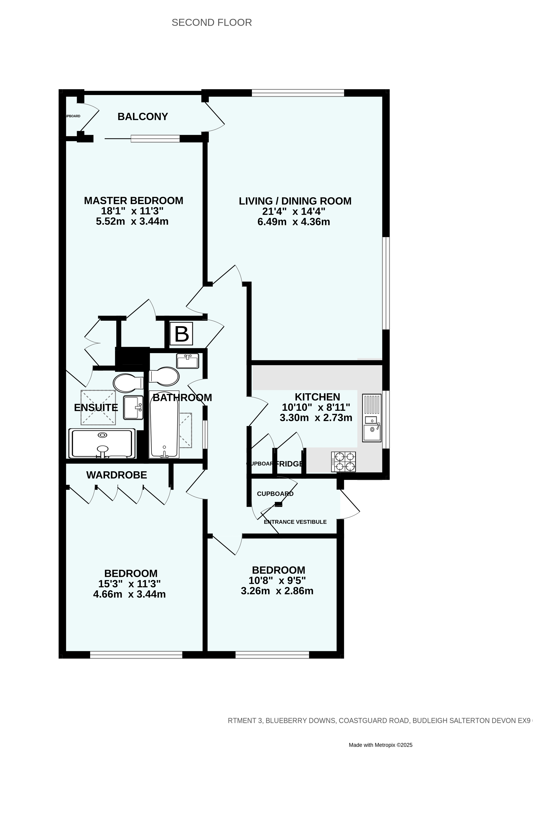 Flat 3,, Blueberry Downs, Budleigh Salterton floorplan
