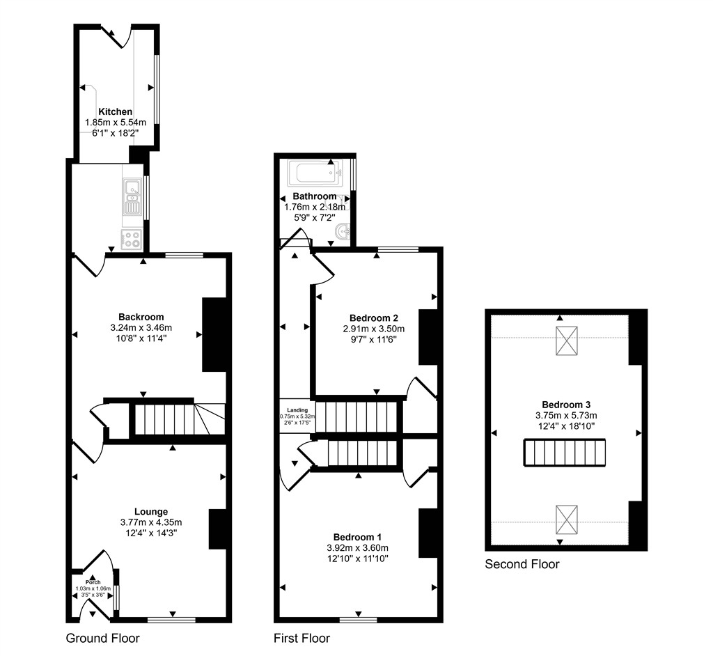 7, Queen Street, MILLOM floorplan