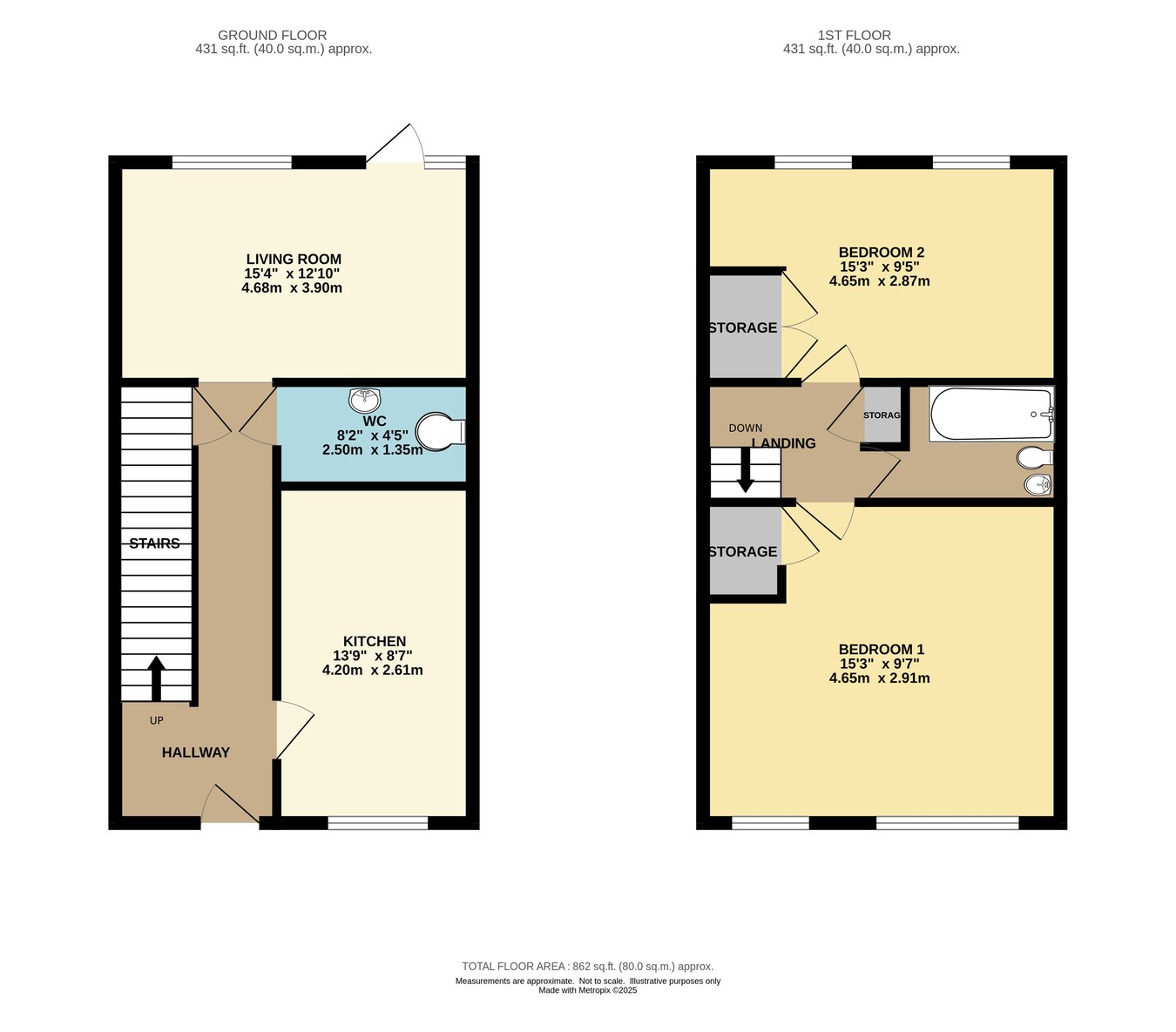 3, Merley, Wimborne floorplan