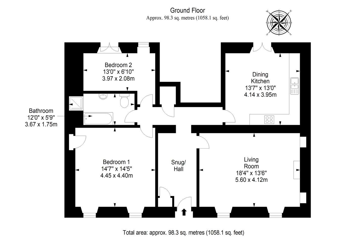 Denburn House, 1 Marketgate North, Anstruther floorplan