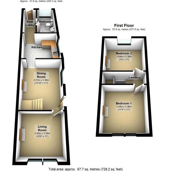 3 Bedrooms Terraced house to rent in Claude Vale, Bath BA2