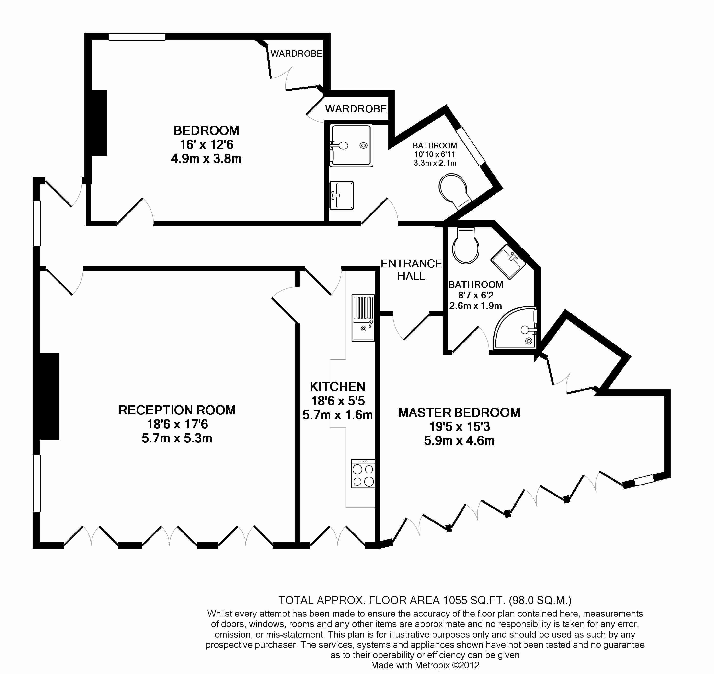 2 Bedrooms Flat to rent in Curfew Yard, Thames Street, Windsor SL4