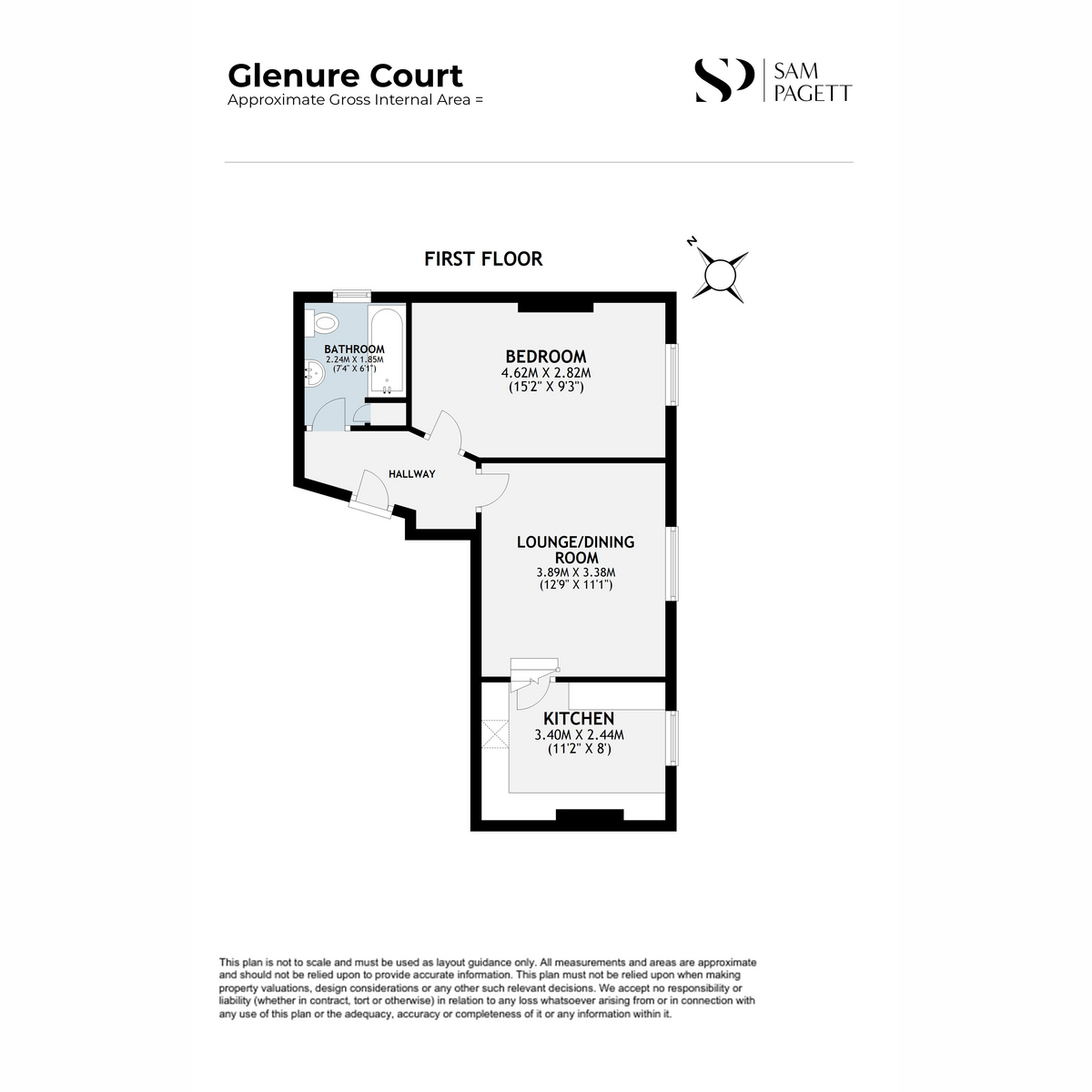 Flat 4 Glenure Court, 168, Cirencester Road, Cheltenham floorplan