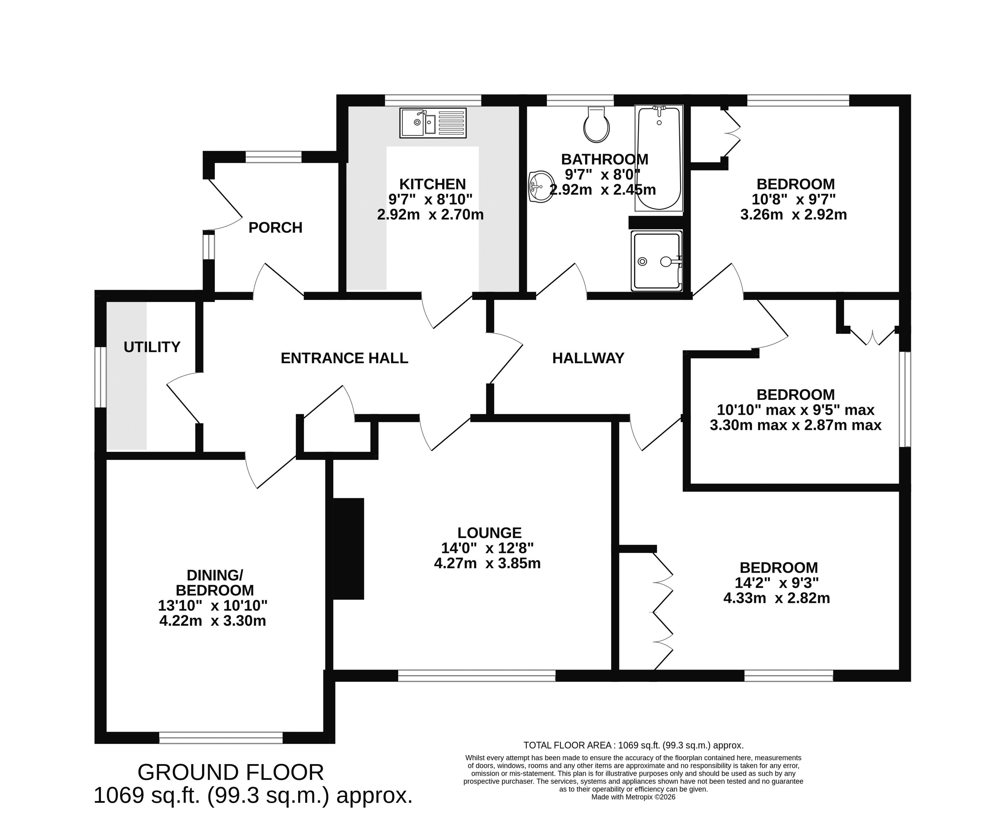 Windyridge, Buslingthorpe Road, Market Rasen floorplan