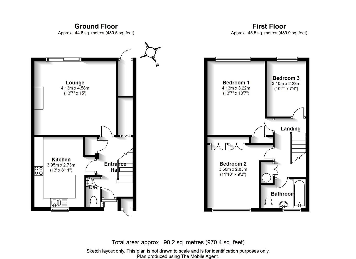 14, Mendip Close, St. Albans floorplan