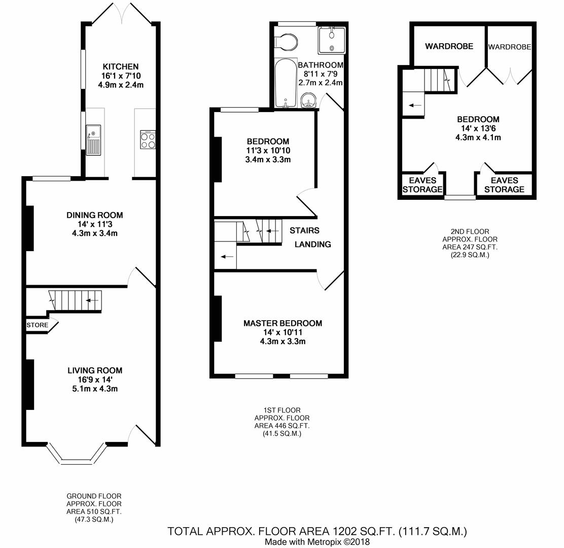3 Bedrooms Terraced house for sale in Myrtle Road, Hampton Hill, Hampton TW12