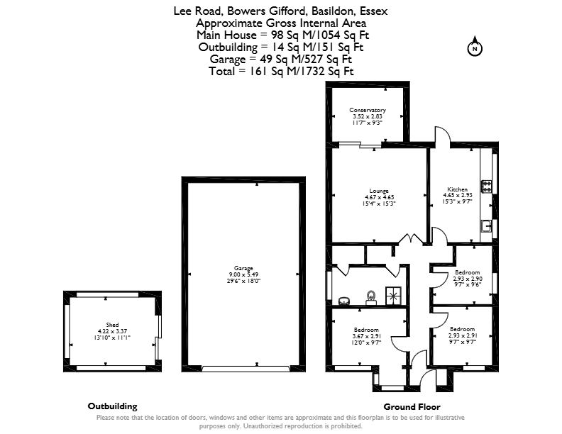 8 Lee Road, Lee Road, Basildon floorplan
