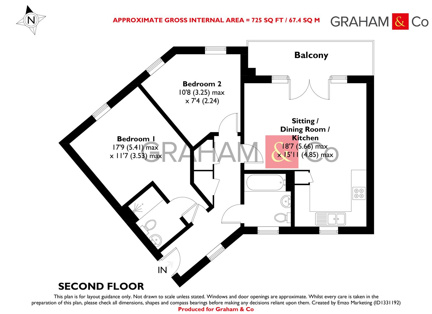 54, Brocade Road, Andover floorplan