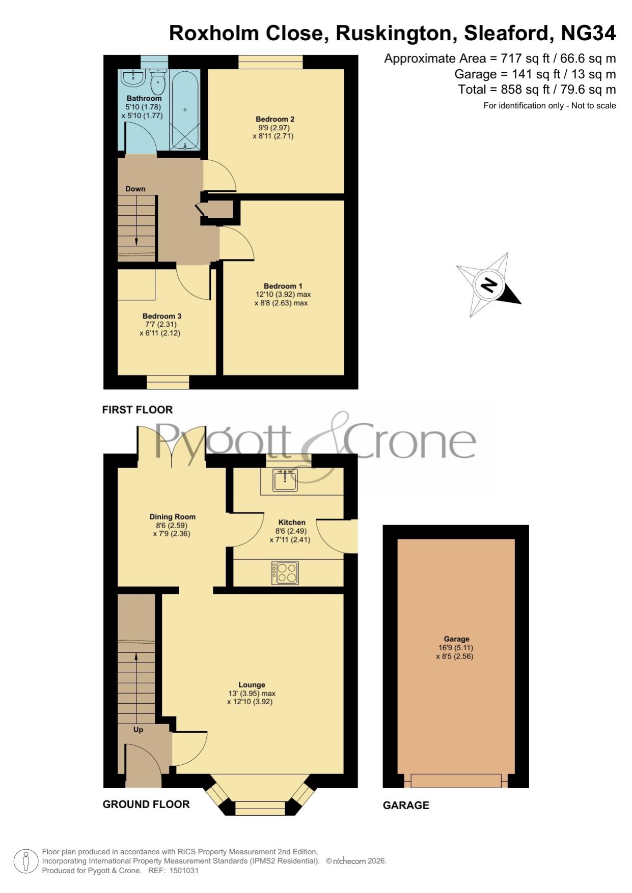 37, Roxholm Close, Sleaford floorplan