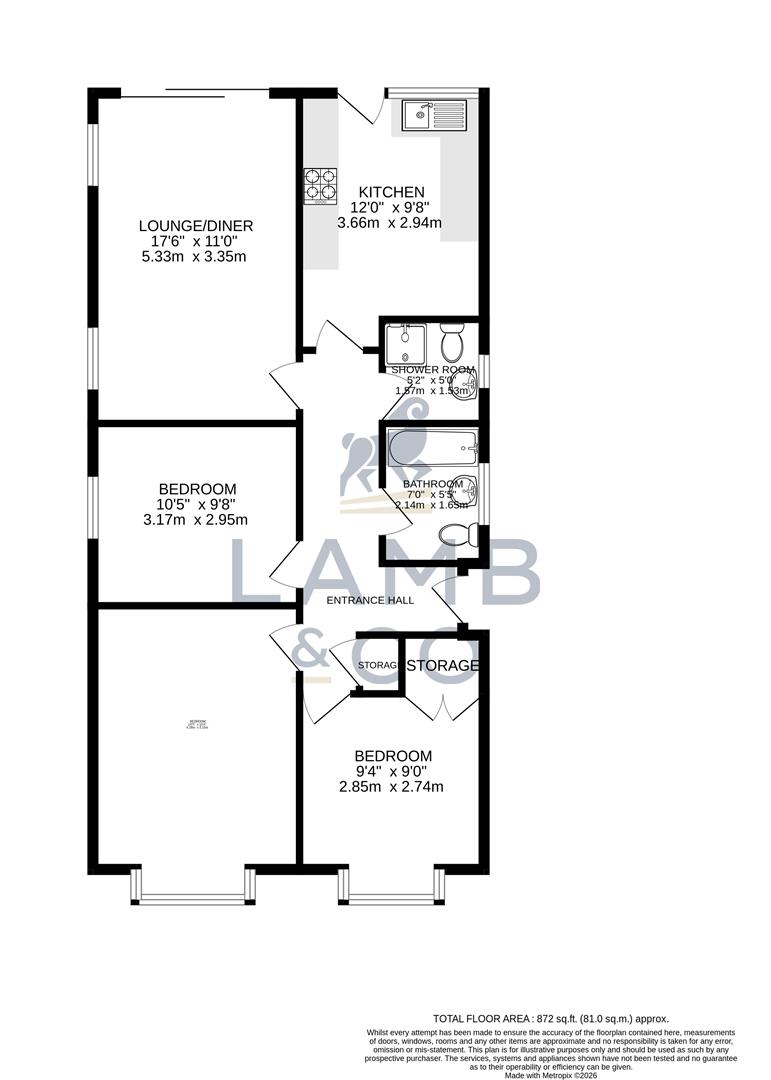 57, Oakmead Road St. Osyth, Clacton-On-Sea floorplan