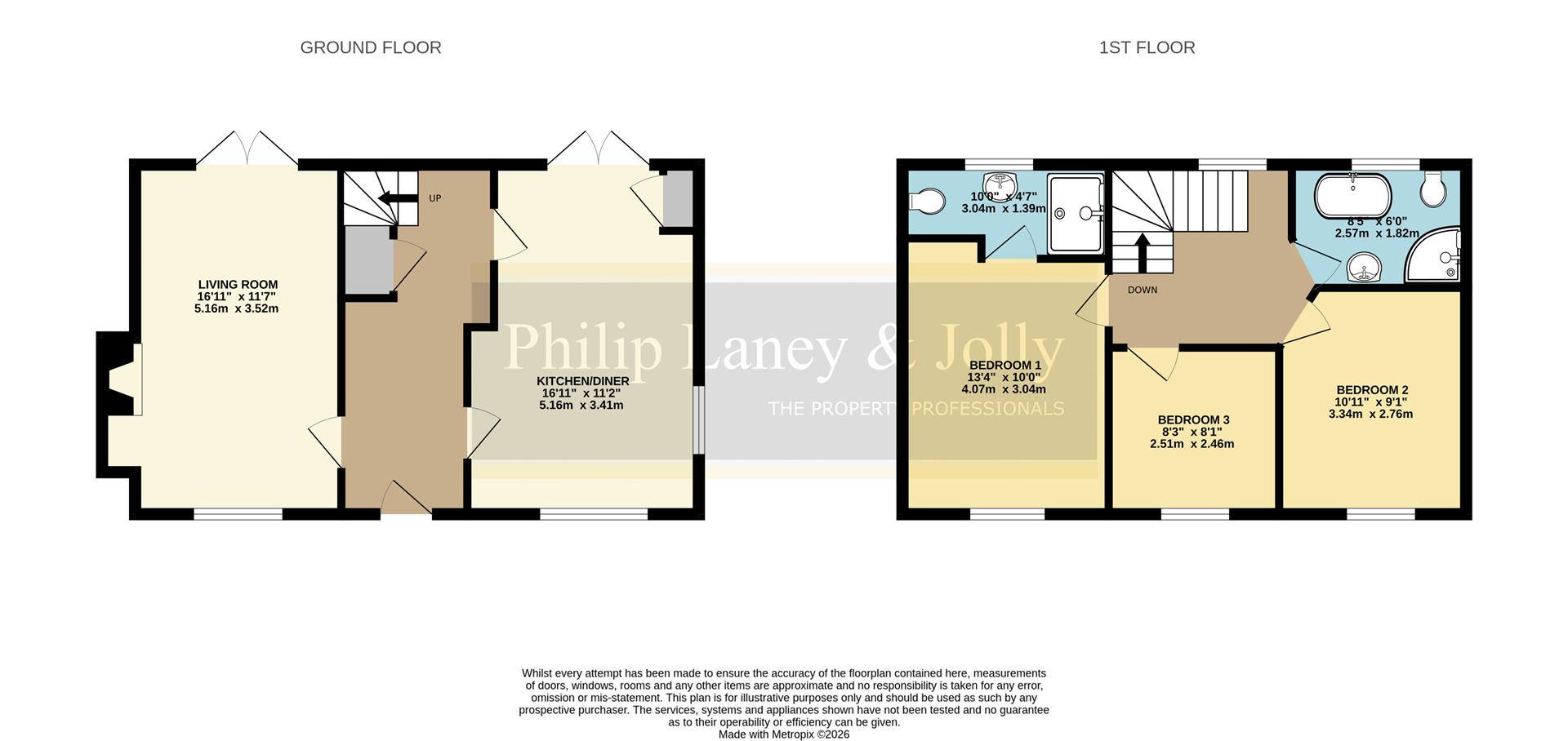 Swan Cottage, Worcester floorplan