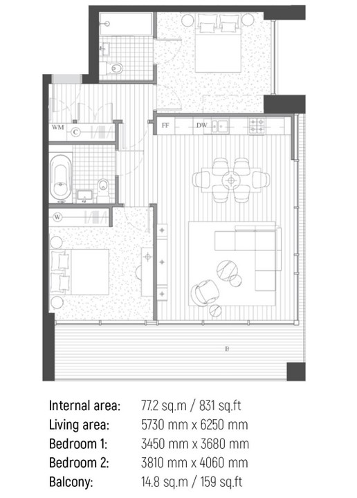 Liner House, Admiralty Avenue, London floorplan