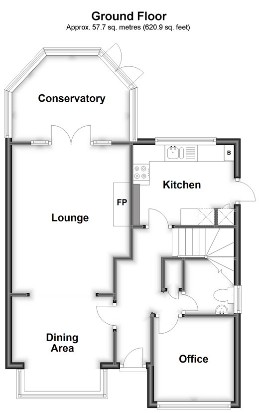Chestnut Avenue, Staplehurst, Tonbridge, Kent TN12, 3 bedroom detached