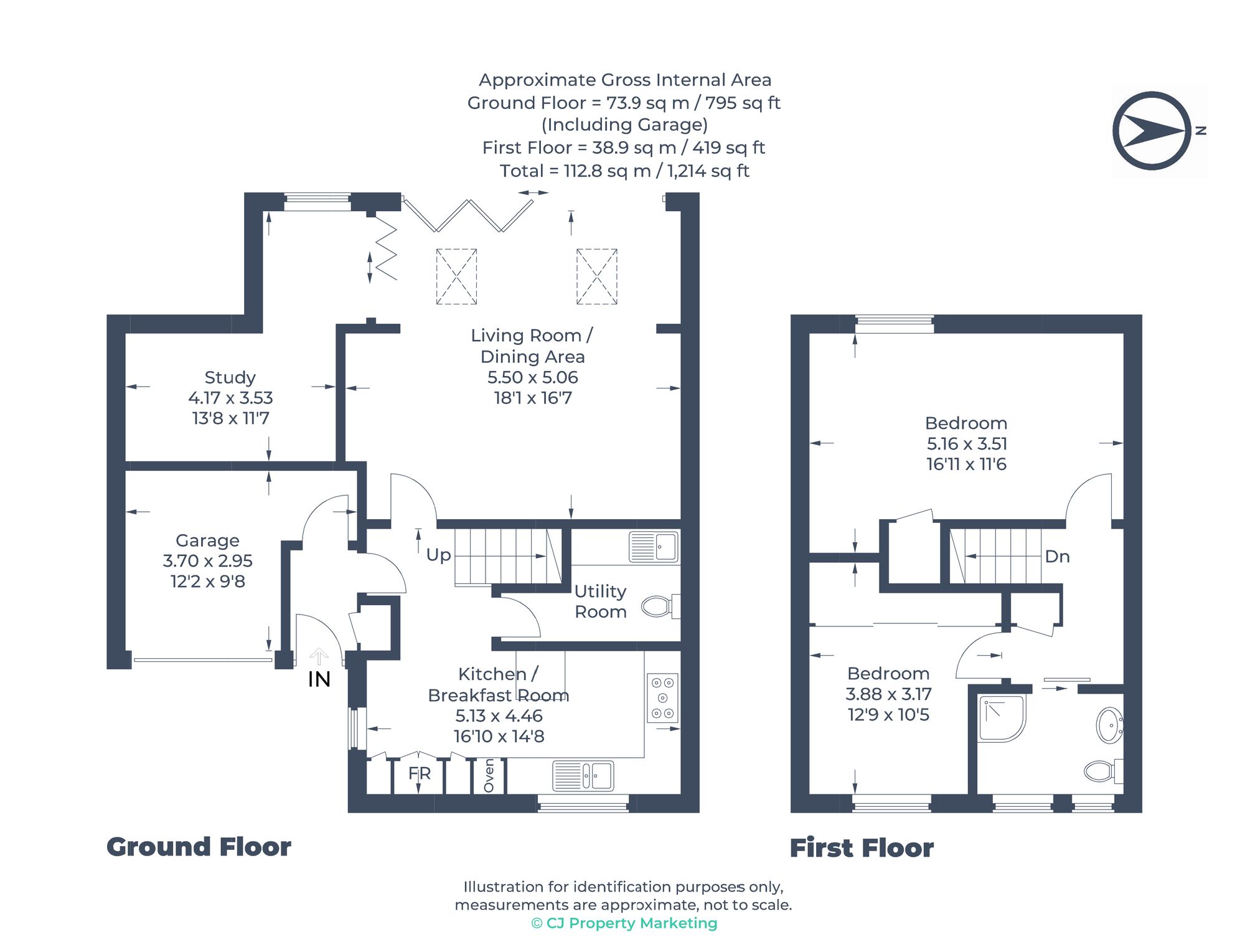 3 Hastings Close, Stevenage floorplan