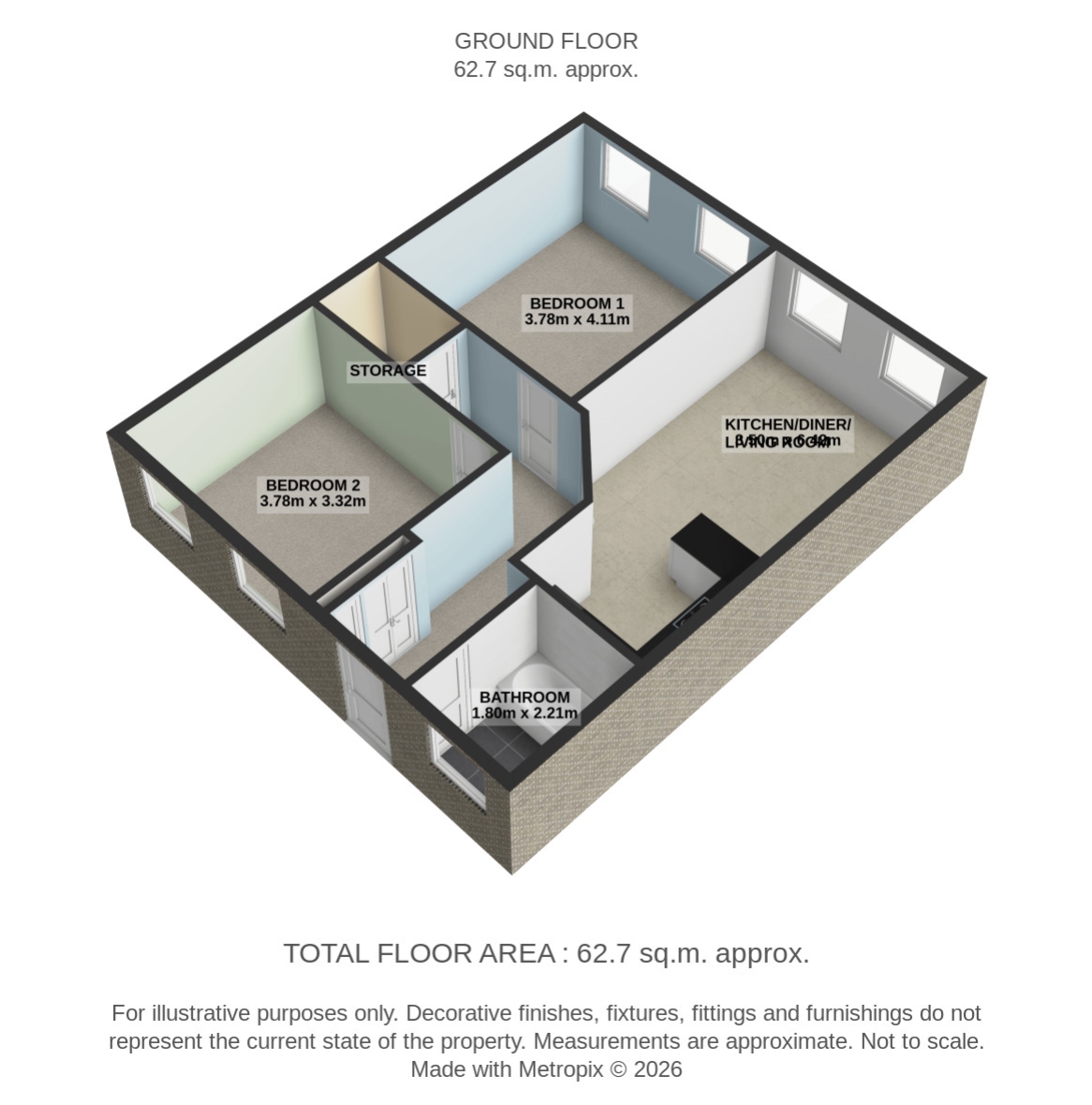 Elme Mill Melbourne Street, Hebden Bridge floorplan
