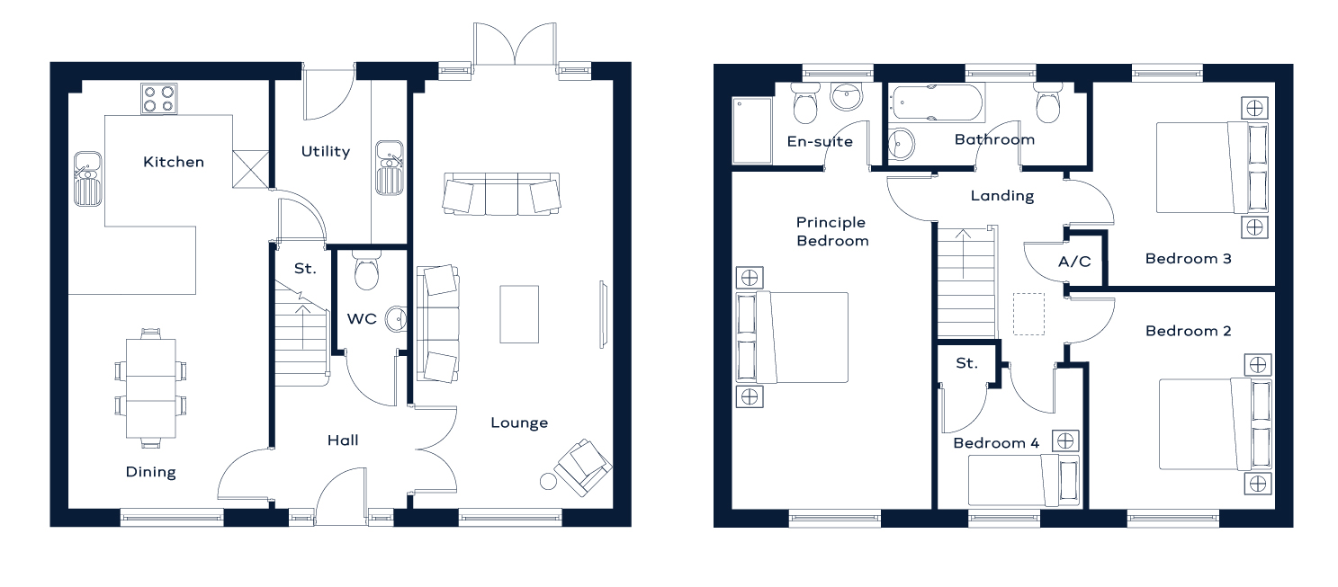 Plot 31, The Lynton, Glan Llyn, Tredegar floorplan