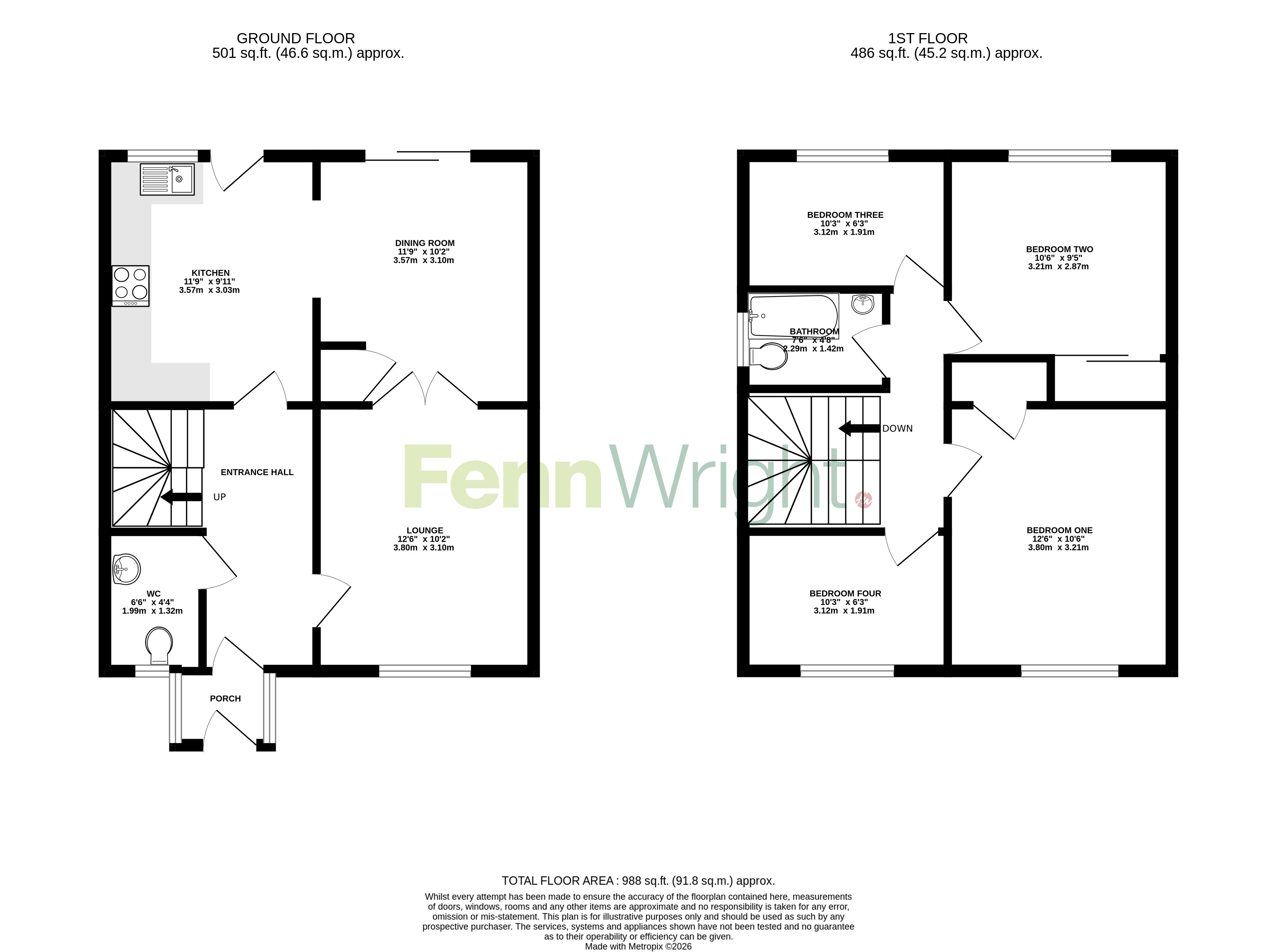 18, Brock Close, Essex floorplan