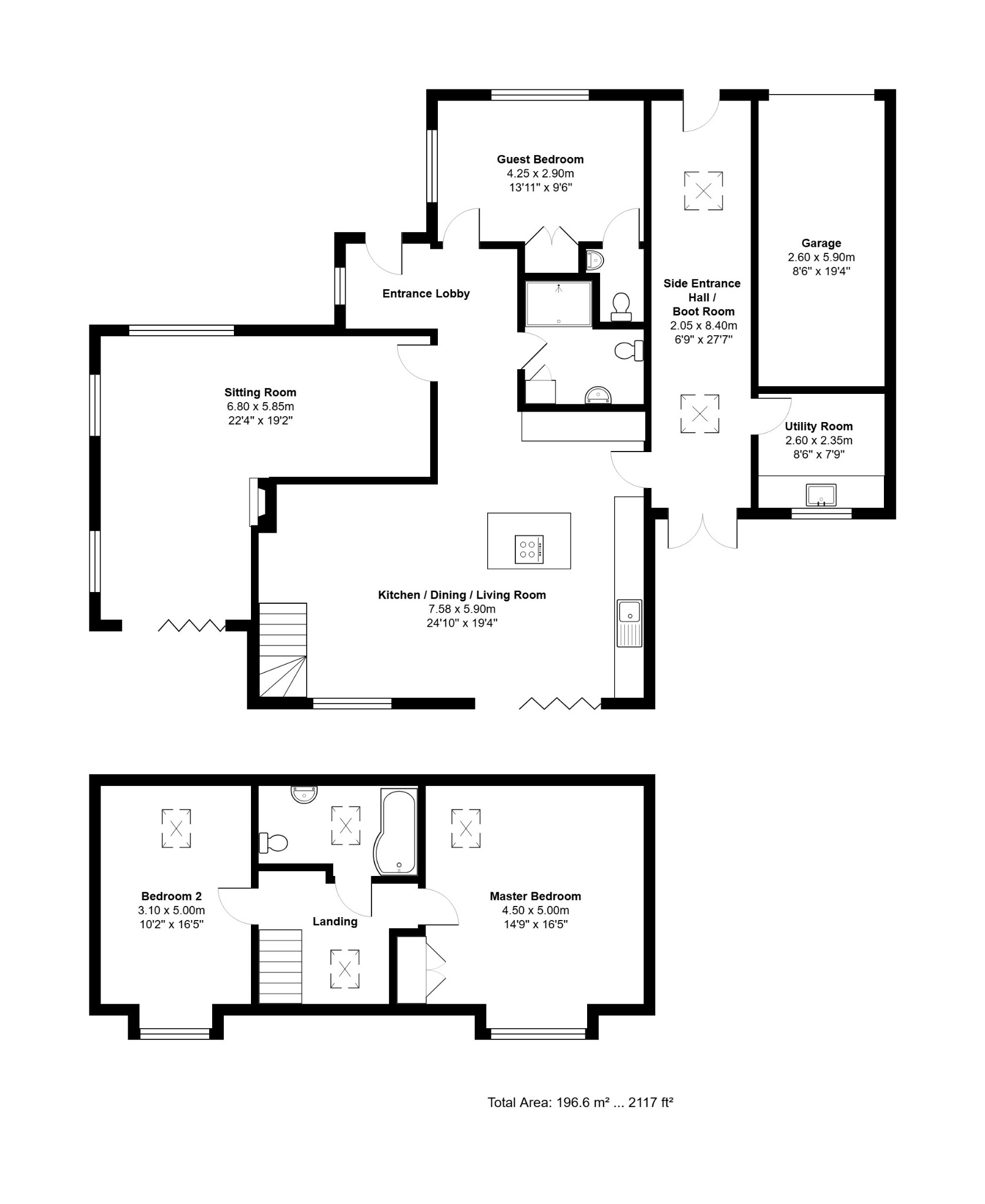 Pott Row, Norfolk floorplan