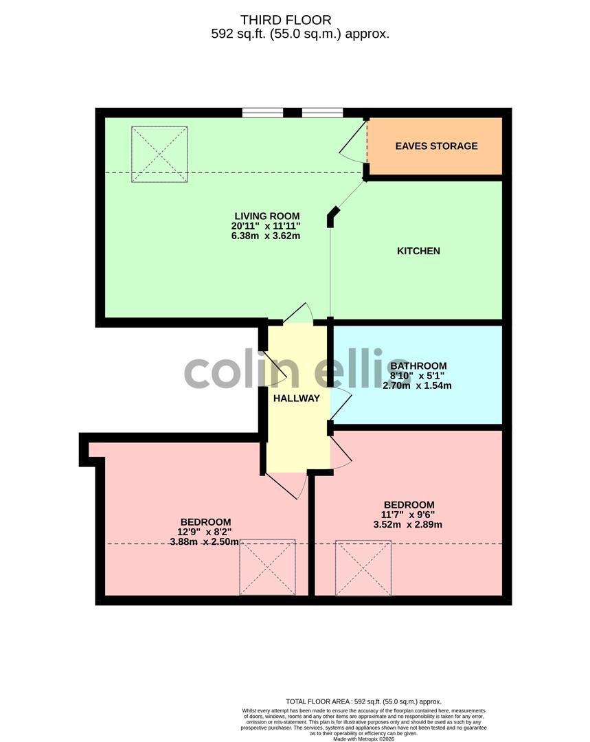 Flat 4, 24, Albemarle Crescent, Scarborough floorplan