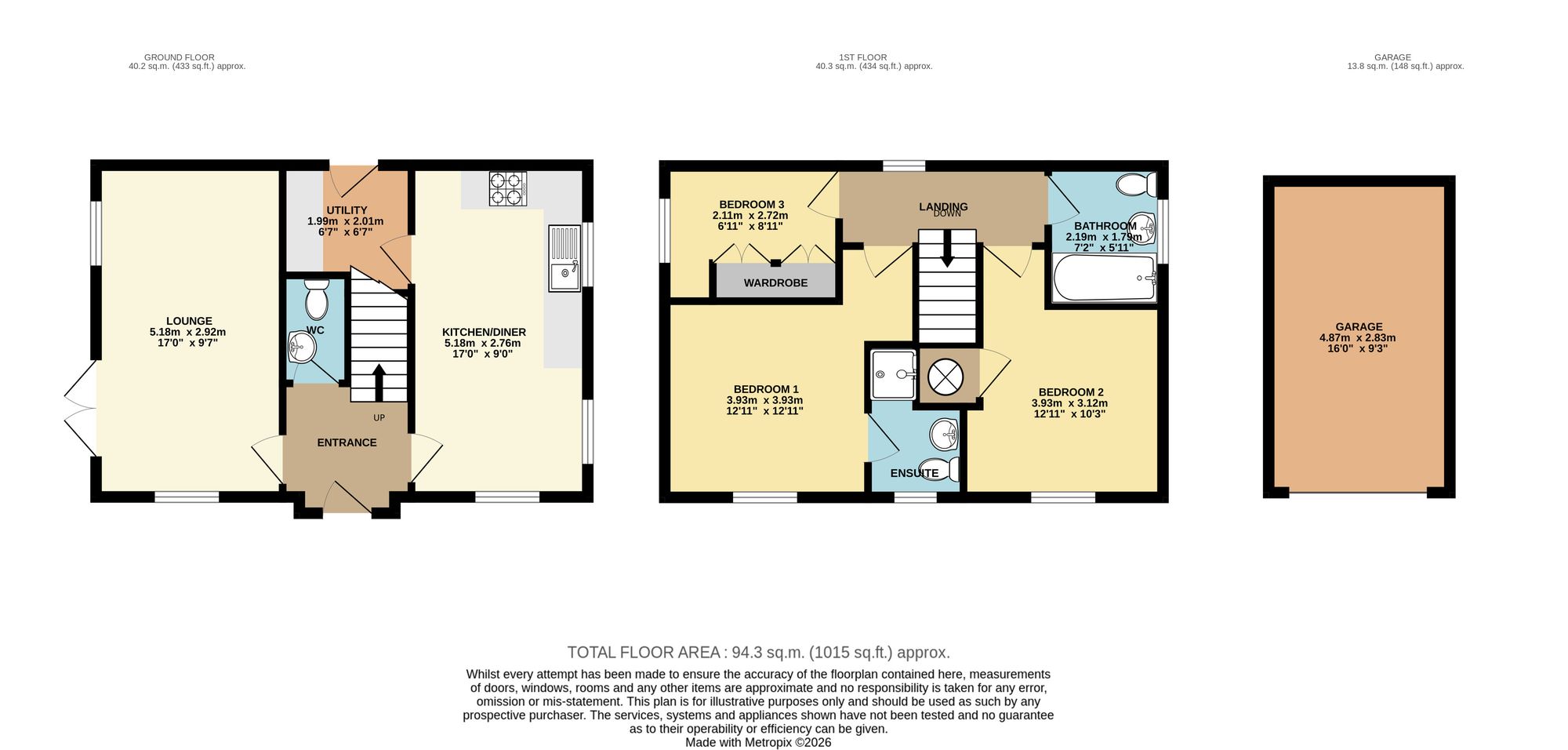 12 Rectory Road, Chesterfield floorplan