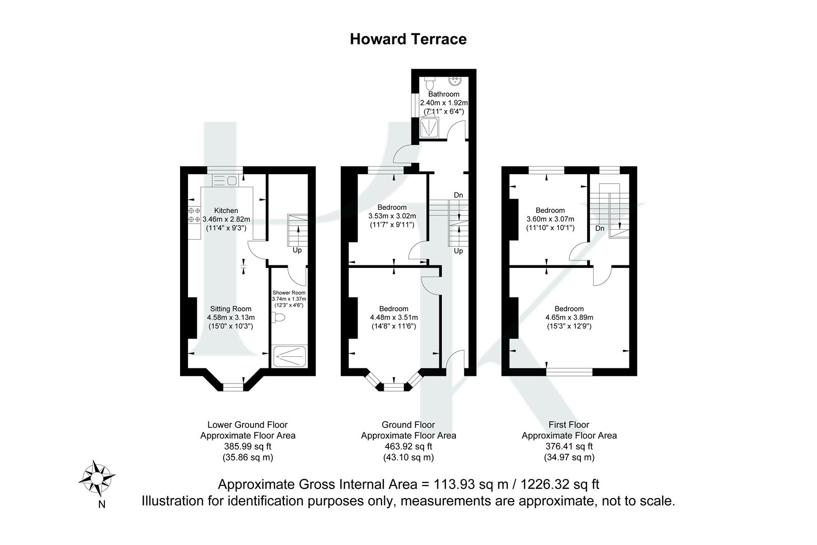 2, Howard Terrace, Brighton floorplan
