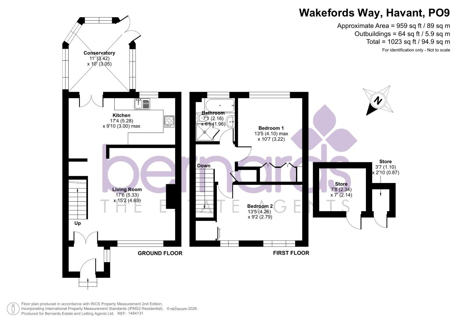 38, Wakefords Way, Havant floorplan