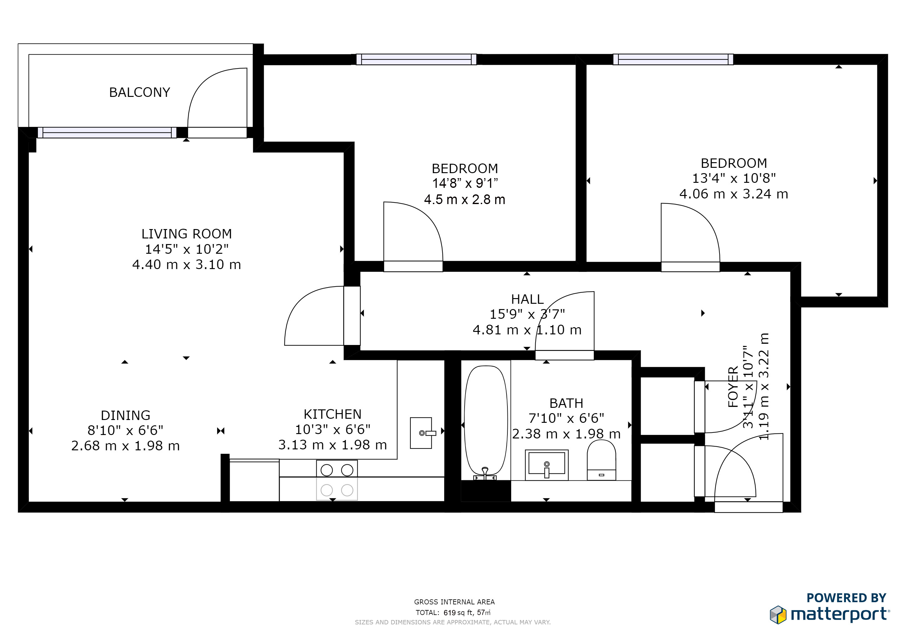 2 Bedrooms Flat for sale in Carmine Wharf, 30 Copenhagen Place, London E14