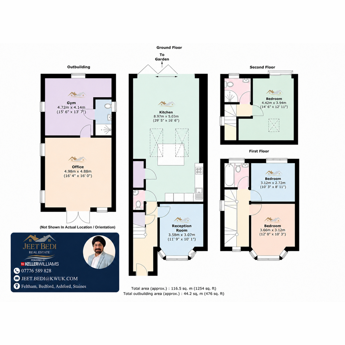 44, Ellington Road, Middleesex floorplan