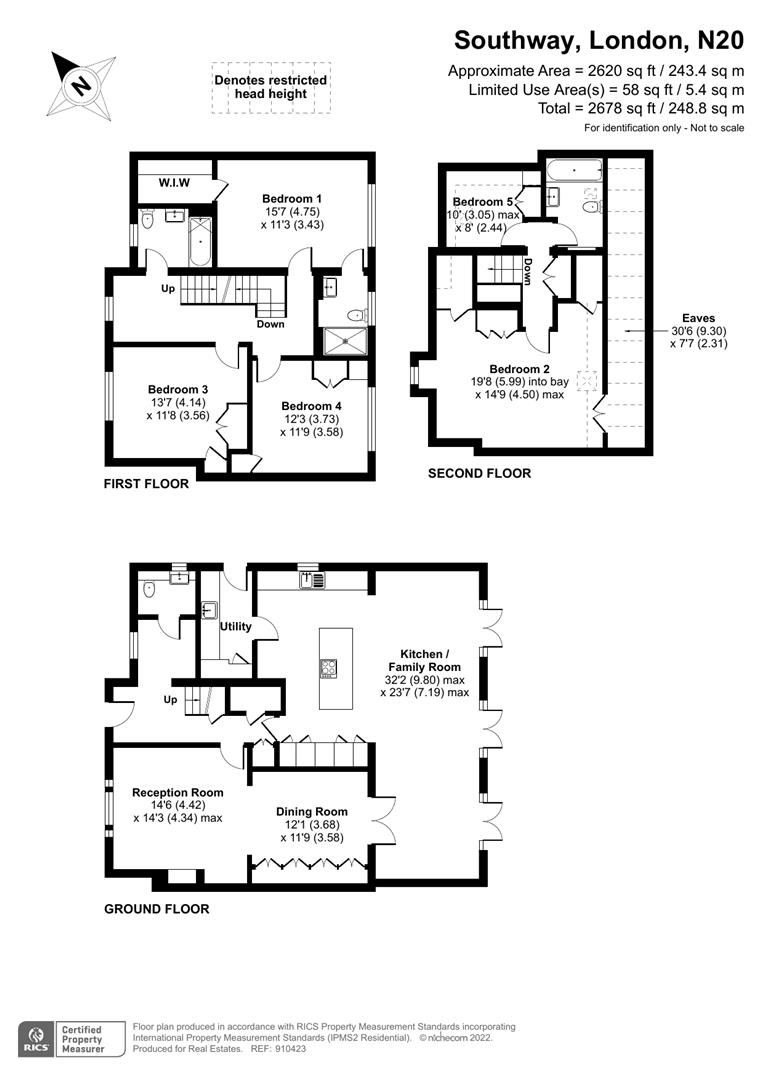 27, Southway, Totteridge floorplan