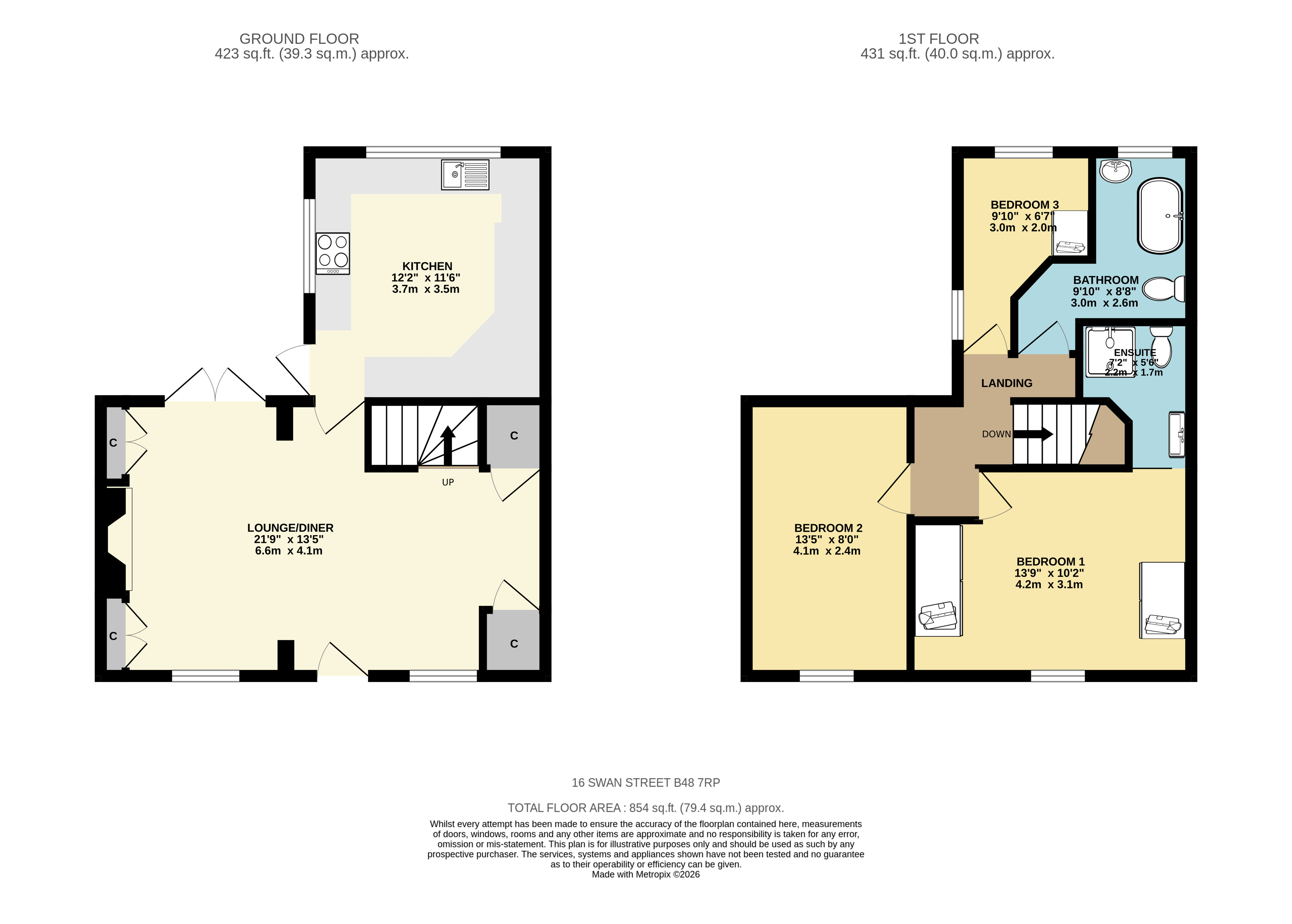 16, Swan Street, Birmingham floorplan